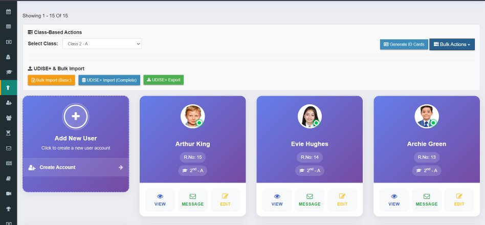 Student Details Dashboard - Academic and personal info